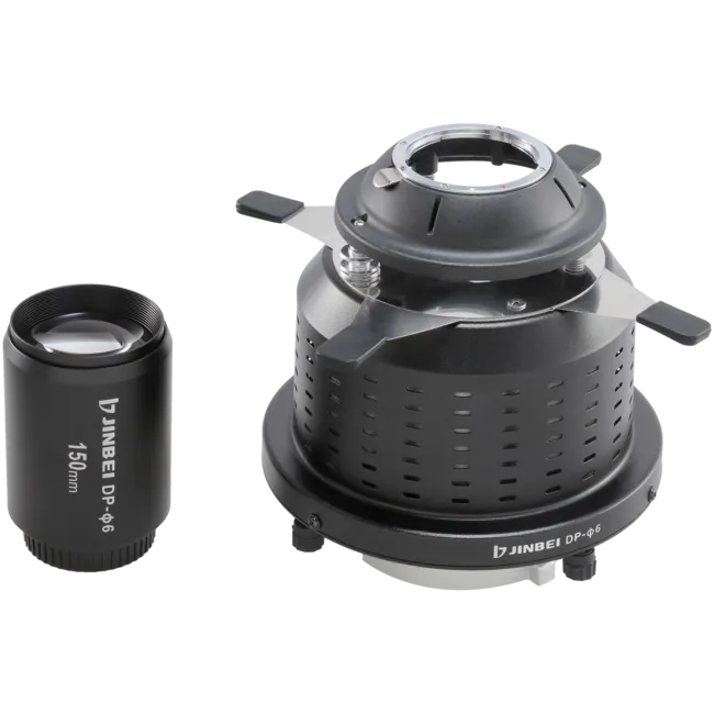 JINBEI  DP-Ø6 Focus Optik Snoot 150mm Lens ve Renkli Jellerle