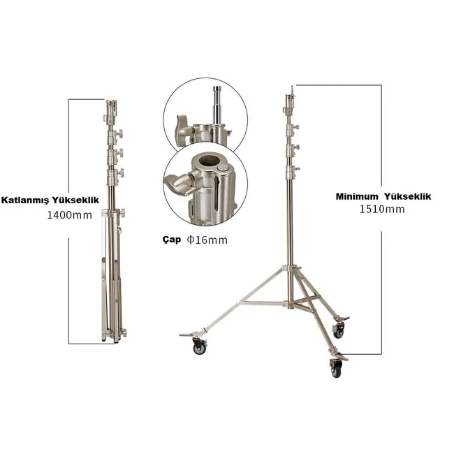 JINBEI JB-4200 Stüdyo Işık Standı Çelik