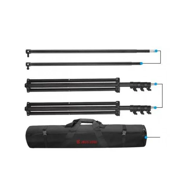 Greenbox Yeşil Fon Perdesi 3mx6m ve JINBEI  Fon Asma Standı Taşıma çantası ile Kit