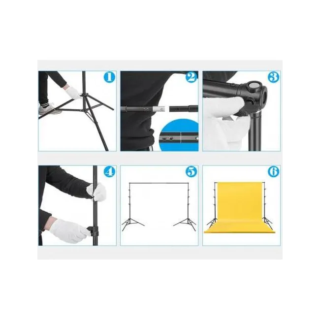 Greenbox Yeşil Fon Perdesi 3mx6m ve JINBEI  Fon Asma Standı Taşıma çantası ile Kit
