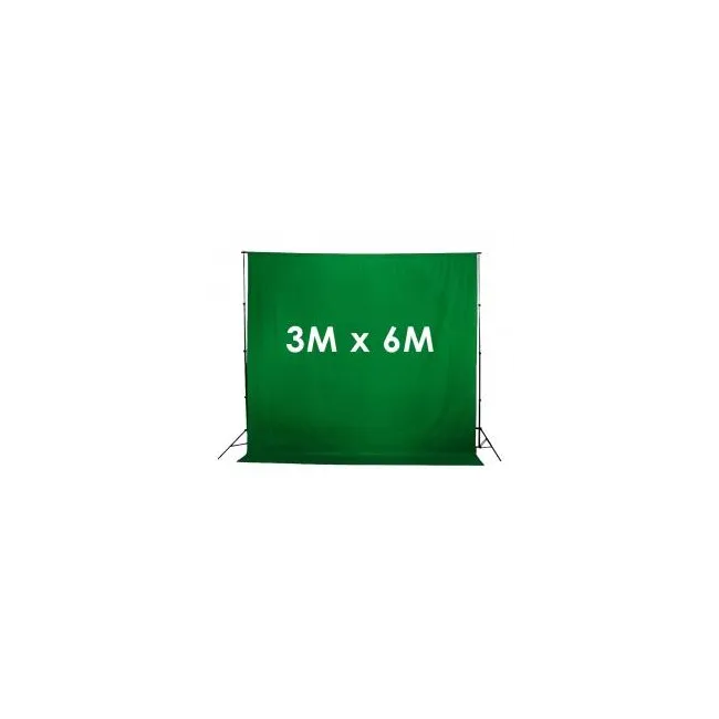 Greenbox Yeşil Fon Perdesi 3mx6m ve JINBEI  Fon Asma Standı Taşıma çantası ile Kit