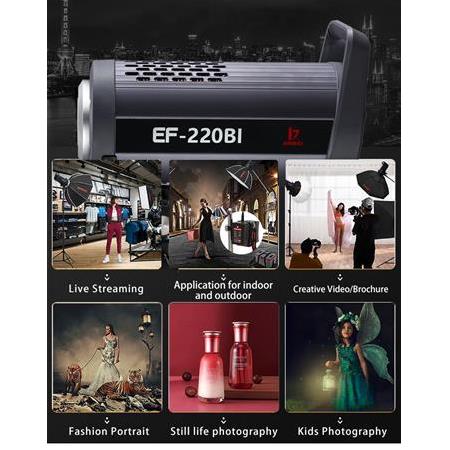 JINBEI EF-220Bi AC/DC BiColor COB LED Video Işığı