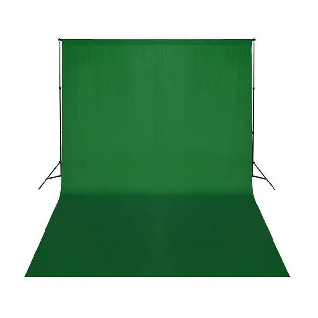 Greenbox Yeşil Fon Perdesi 2mx3m ve JINBEI Fon Asma Standı 3mx3mTaşıma çantası ile Kit