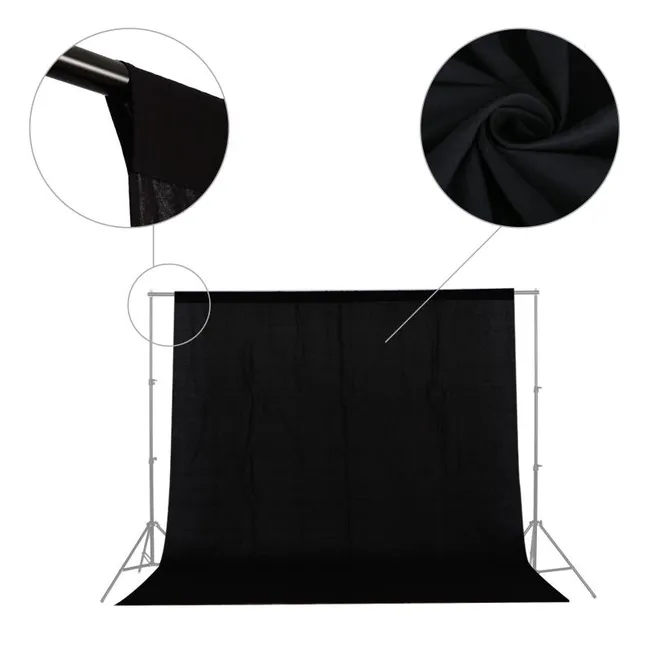 Greenbox Blackbox Black Screen-(2X3m)Siyah Fon Perde