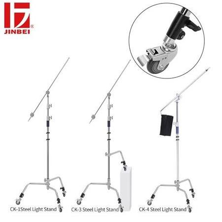 JINBEI  JB11-036C Caster Kit (3lü) Çap 30cm Çelik Işık Standı Tekerleği