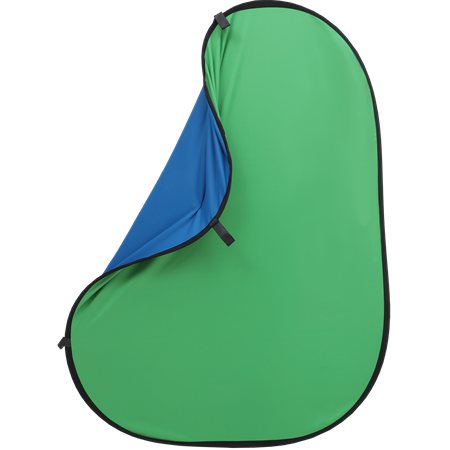 JINBEI 1.5 * 2m Chromakey Yeşil / Mavi 2'in1 Kumaş Katlanabilir Arka Plan