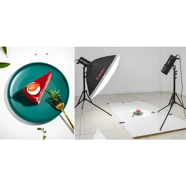 JINBEI EFII-60 COB LED Video Işığı 2'li Set  5500K