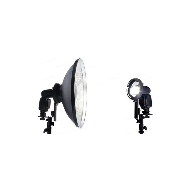 JINBEI QZ-40 Beauty Dish & ET-1 Tepe Flaş Taşıyıcı Adaptör Seti