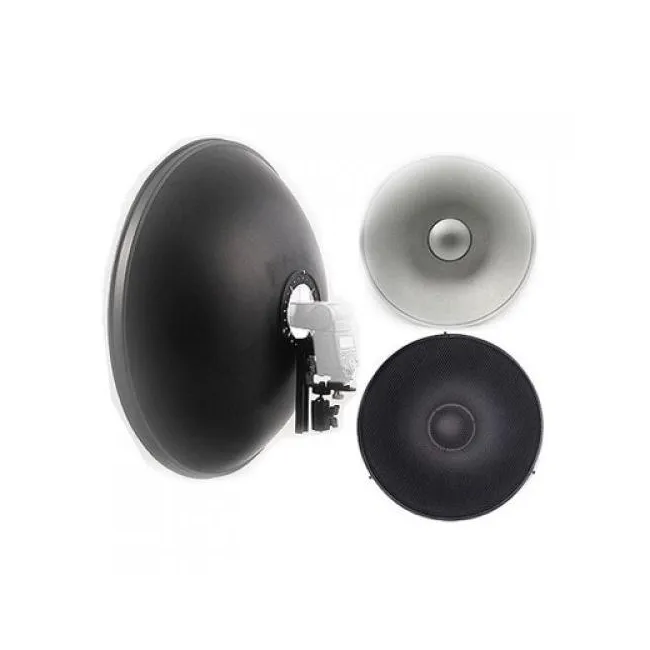 JINBEI QZ-40 Beauty Dish & ET-1 Tepe Flaş Taşıyıcı Adaptör Seti