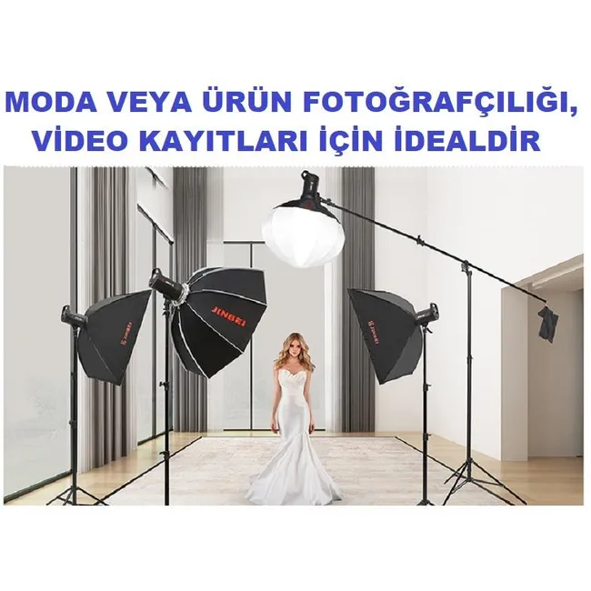 JINBEI EFII-60 COB LED Video Işığı 2'li Set  5500K