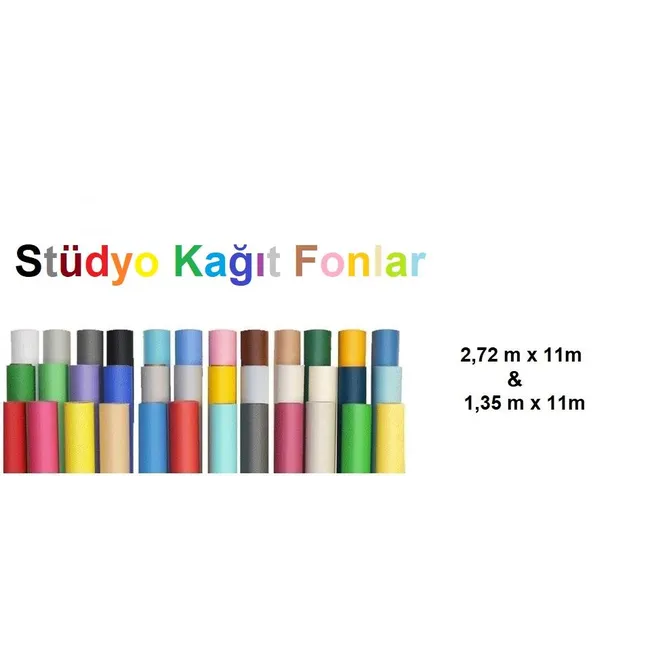 Grace Stüdyo Kağıt Fon 2,72 m x 11m - Orange 023