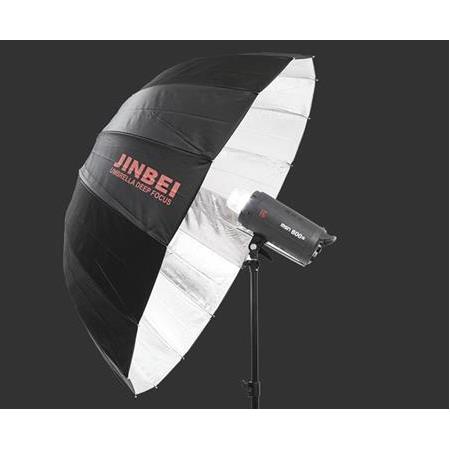 JINBEI Deep Focus 130cm Siyah & Gümüş  Şemsiye